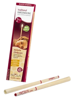 Biosun Conische Oorkaarsen – Honing, Salie en Kamille (4 stuks)