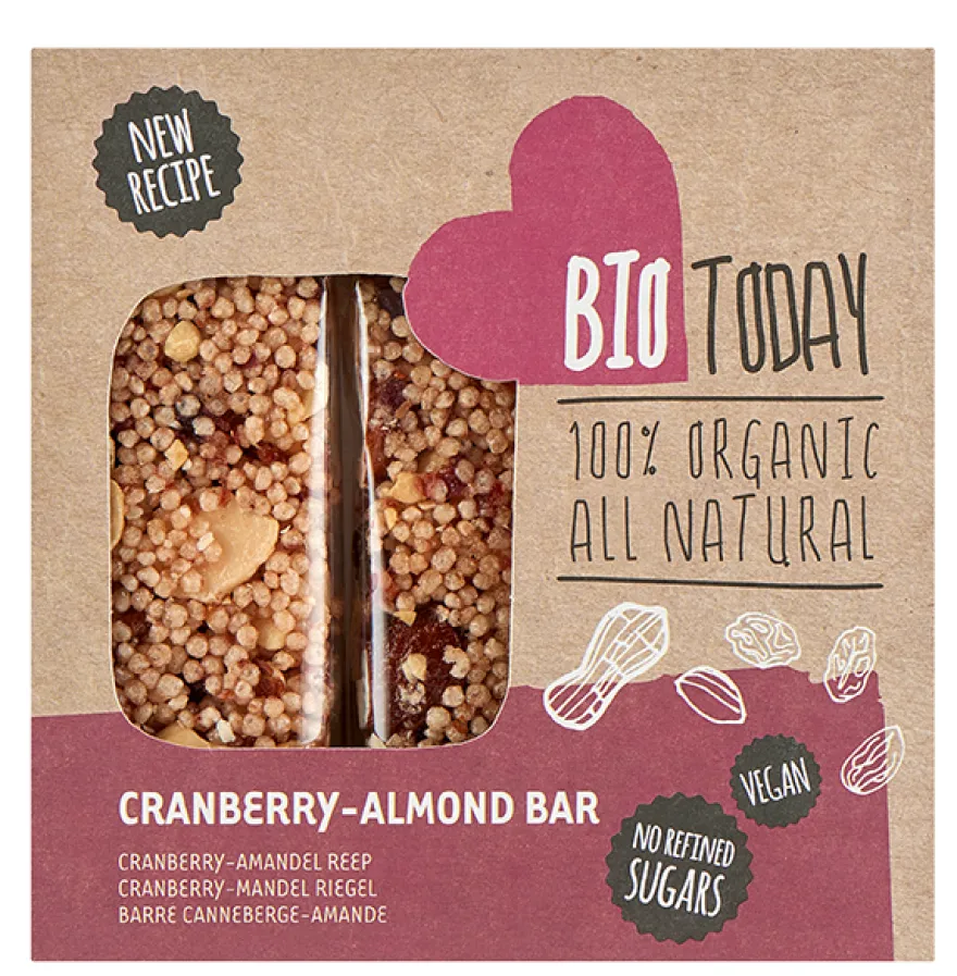 Biotoday Cranberry-almond Bar (75 gr)