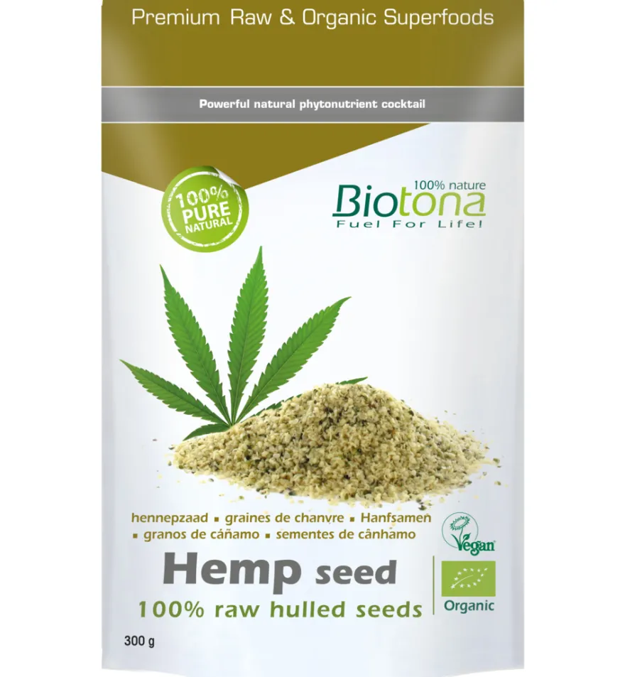 Biotona Hemp Raw Hulled Seeds Bio (300 gr)
