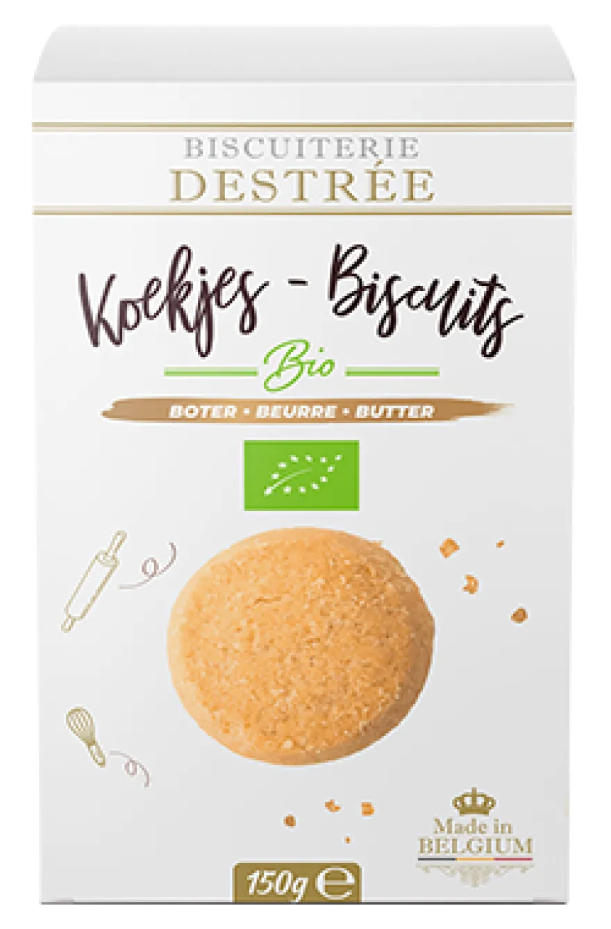 Biscuiterie Destrée Boterkoekjes Bio (150 gr)