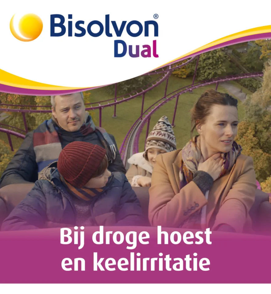Bisolvon Dual droge hoest/keelirritatie siroop (100 ml)