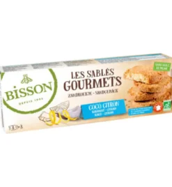 Bisson Zandkoekje Kokos Citroen Bio (150 gr)