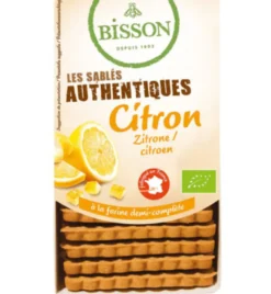 Bisson Zandkoekjes Citroen Authenthiek Bio (183 gr)