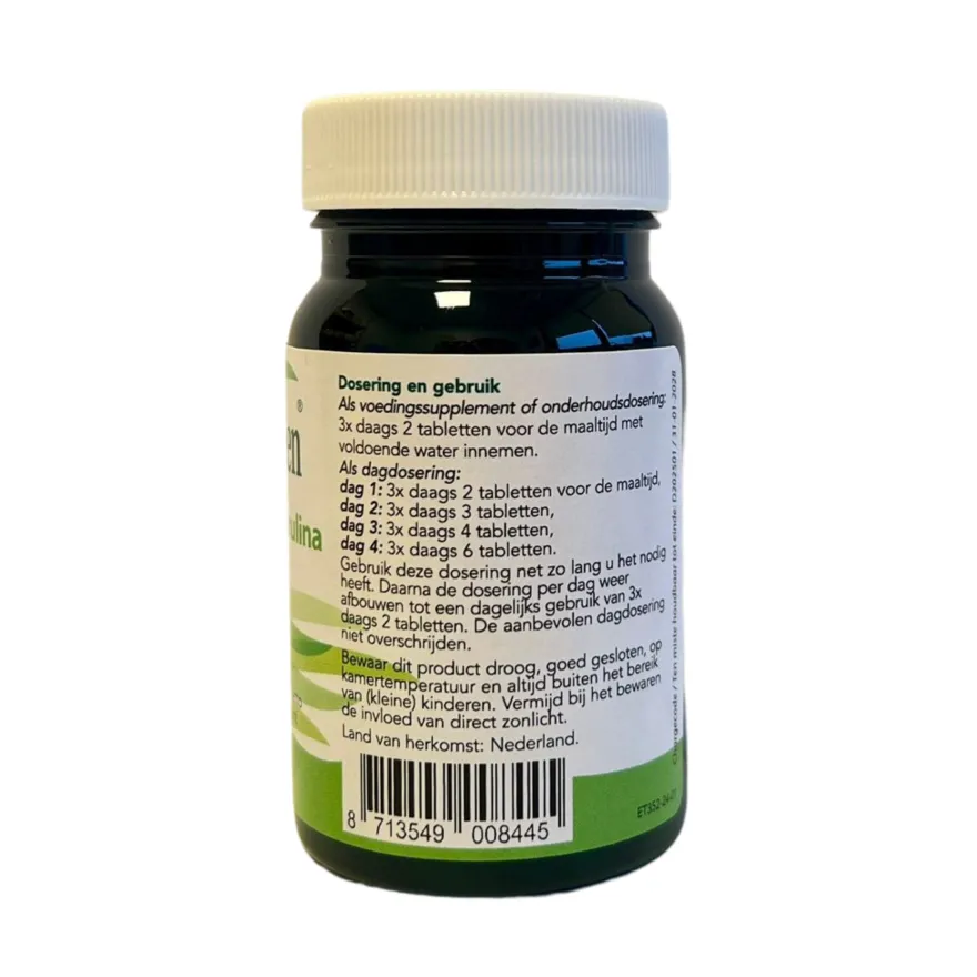 Bloem Chlorella & Spriulina Vitalgreen (200 tabletten)