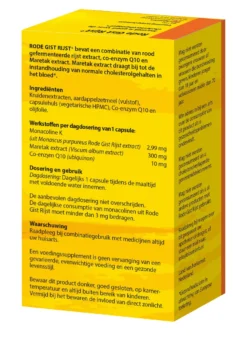 Bloem Rode Gist Rijst + (60 capsules)