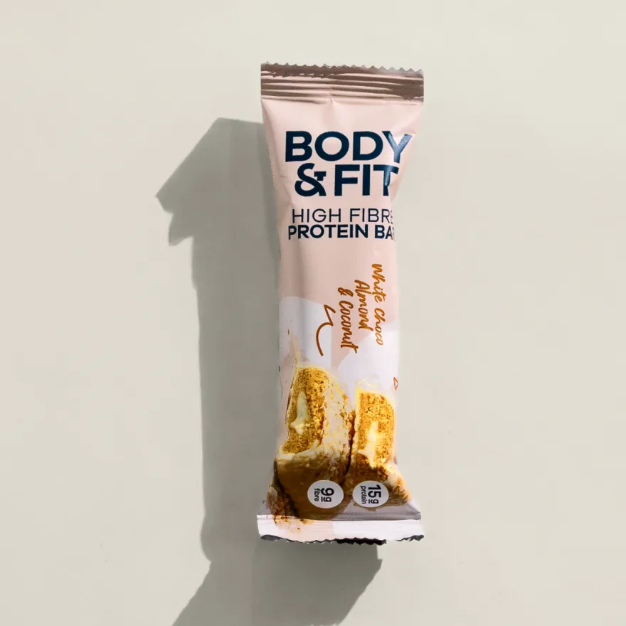 Body & Fit Body&fit High Fibre White Choco Almond Coconut (50 gr)