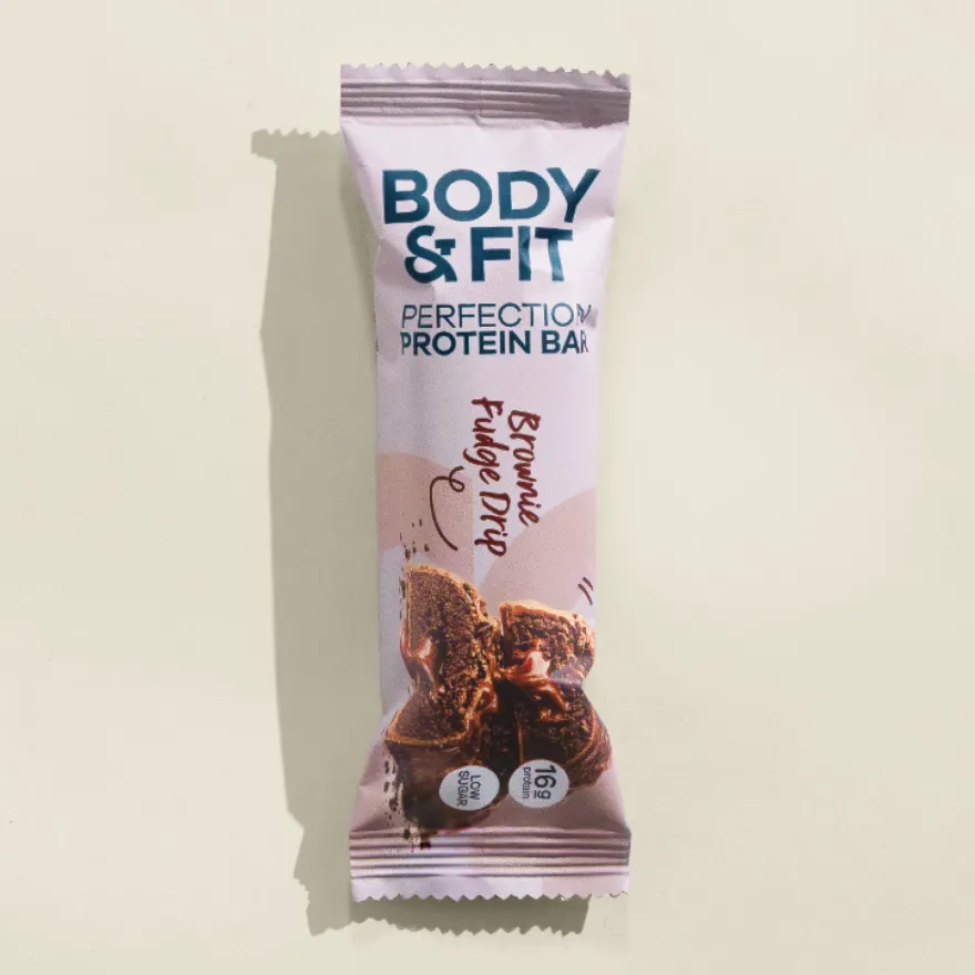 Body & Fit Body&fit Protein Perfection Brownie Fudge Drip (12 x 55 gr)