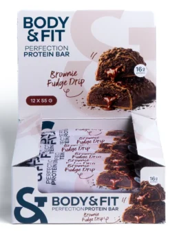 Body & Fit Body&fit Protein Perfection Brownie Fudge Drip (12 x 55 gr)