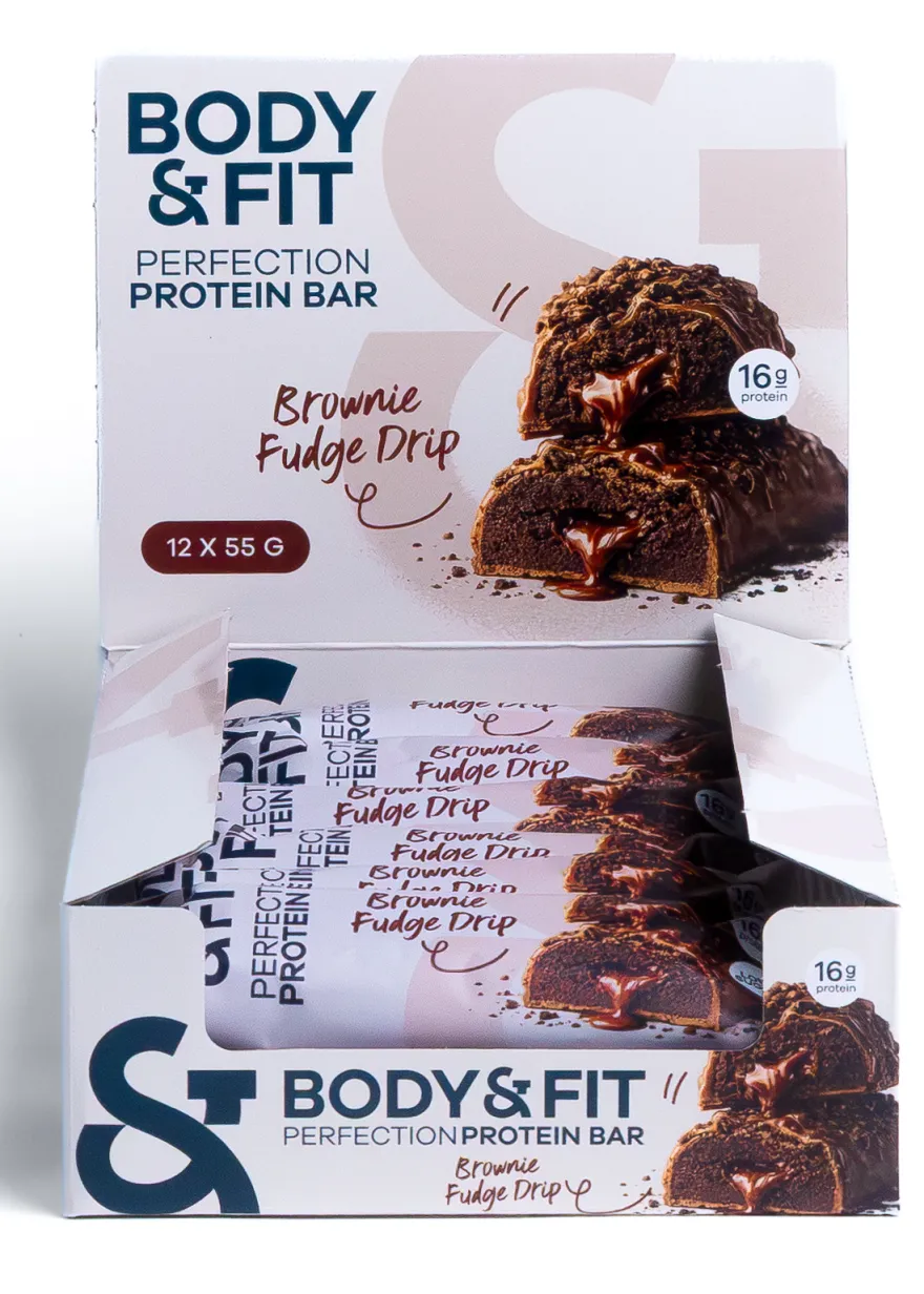 Body & Fit Body&fit Protein Perfection Brownie Fudge Drip (12 x 55 gr)