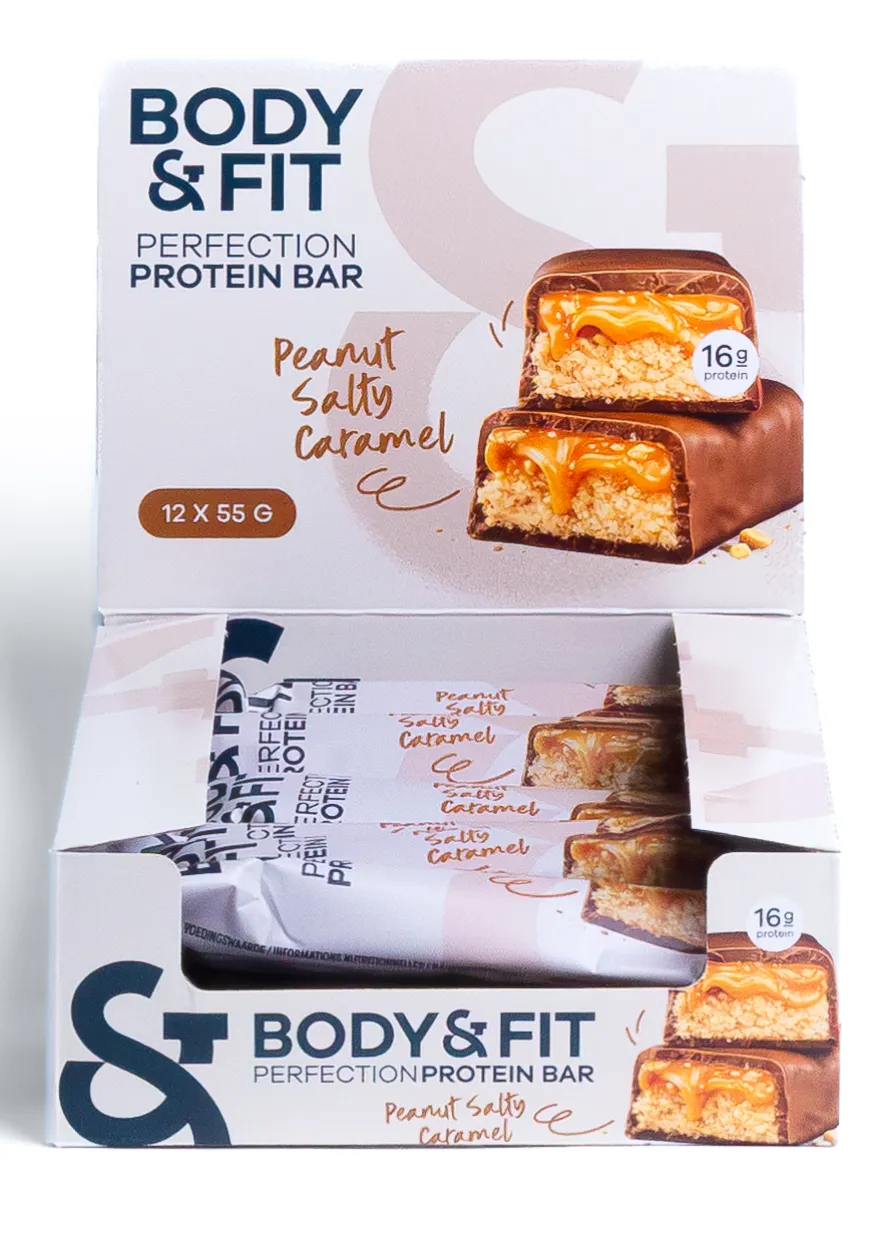 Body & Fit Body&fit Protein Perfection Peanut Salty Caramel (12 x 55 gr)