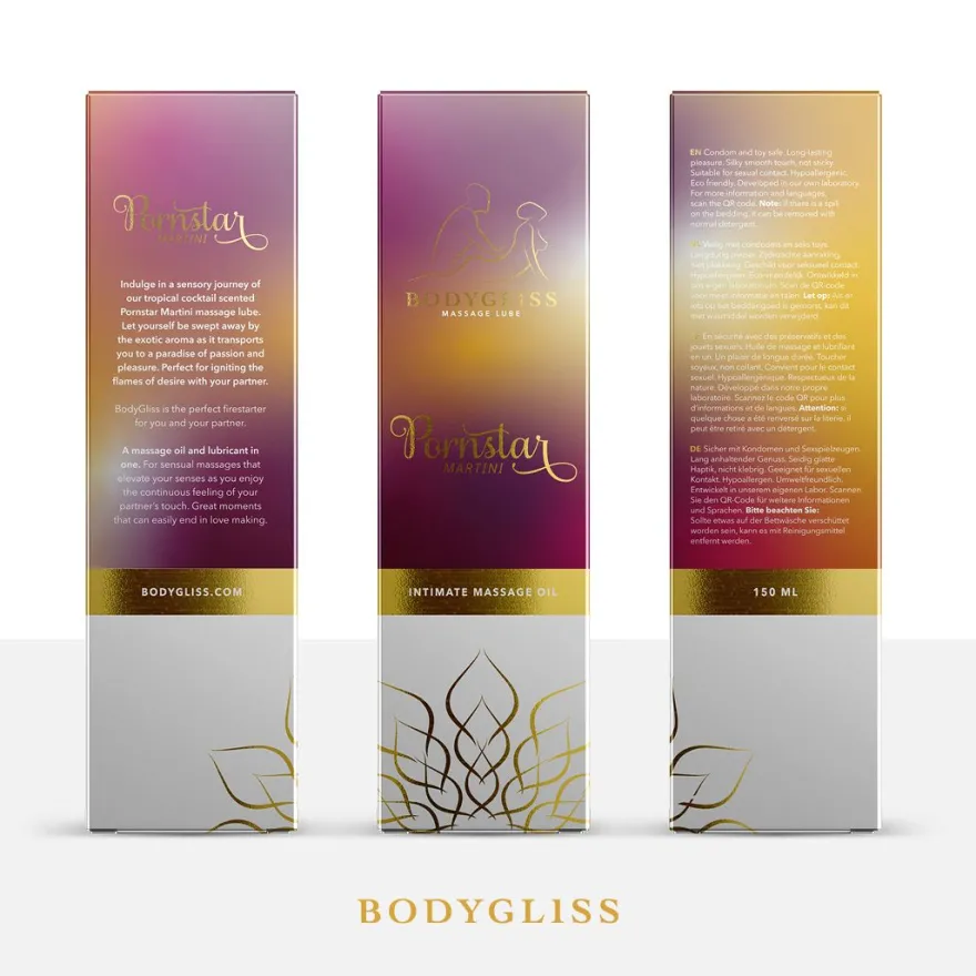 Bodygliss Massage Olie/glijmiddel Pornstar Martini (150 ml)