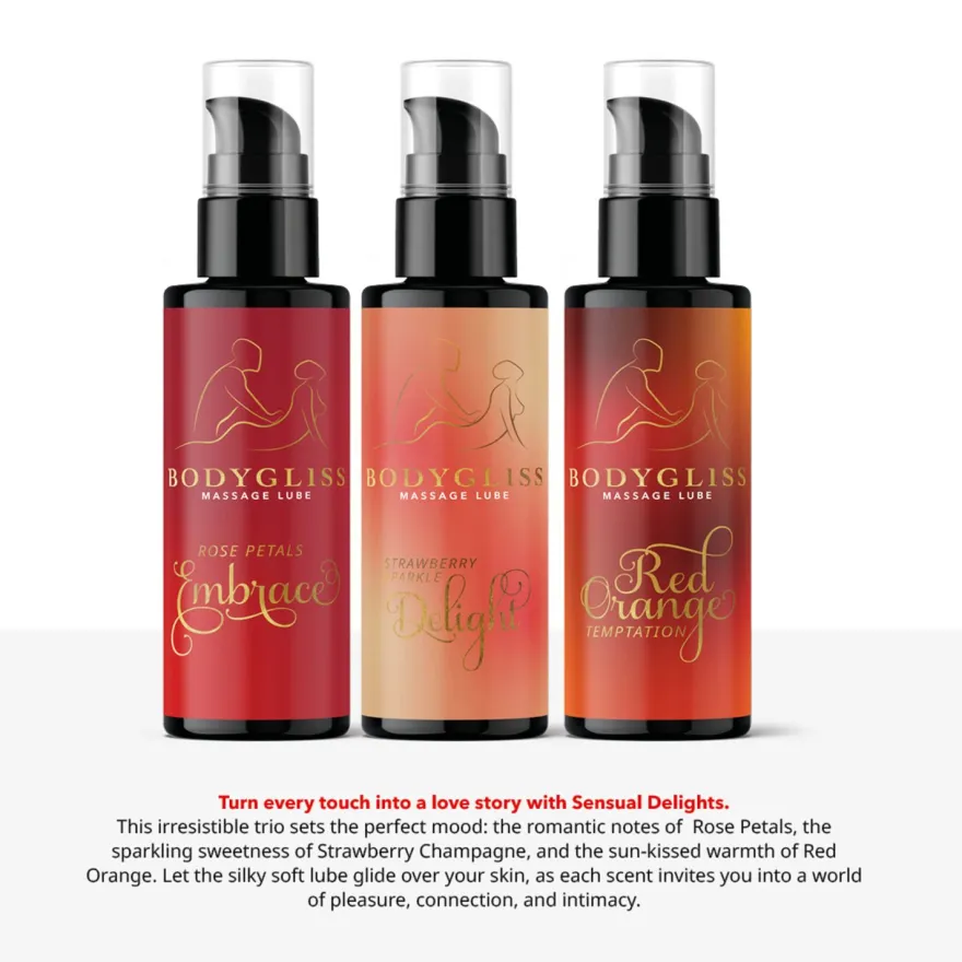 Bodygliss Sensual Delight Three-pack Travel Edition (150 ml)