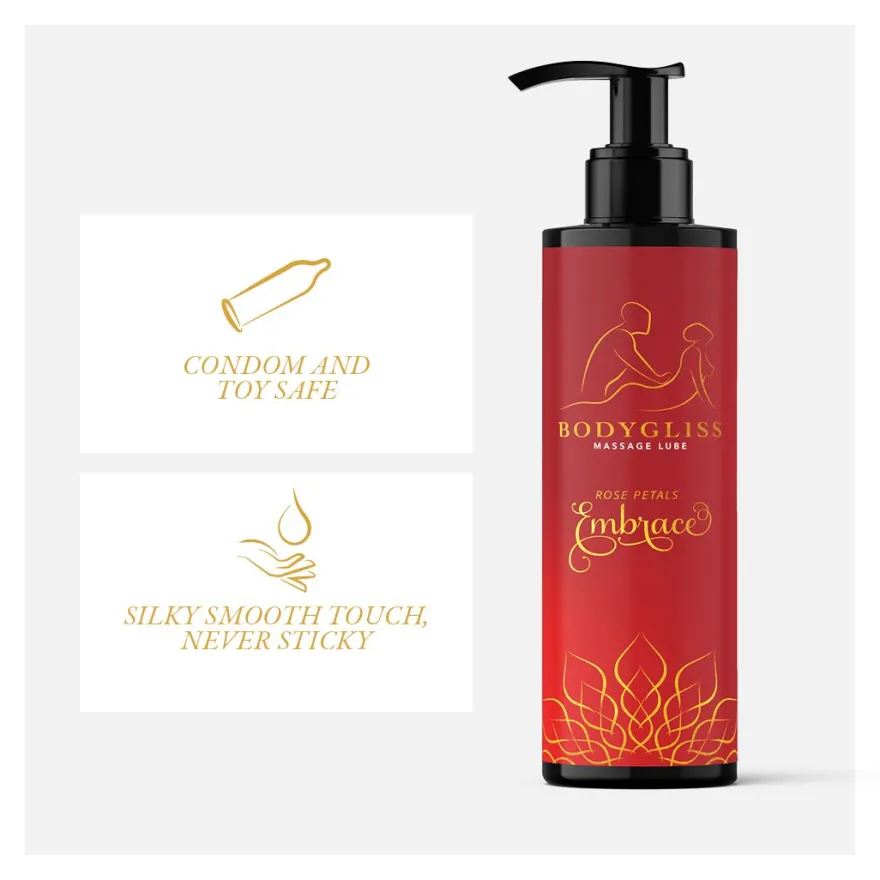 BodyGliss Silky soft massageolie rose petal (150 ml)