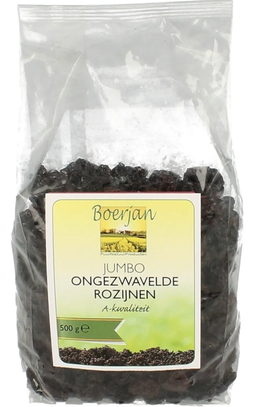 Boerjan Rozijn Jumbo Blauw Ongezwaveld (500 gr)