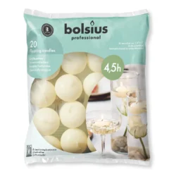 Bolsius Drijfkaarsen Zak 20 Ivoor (1 stuk)