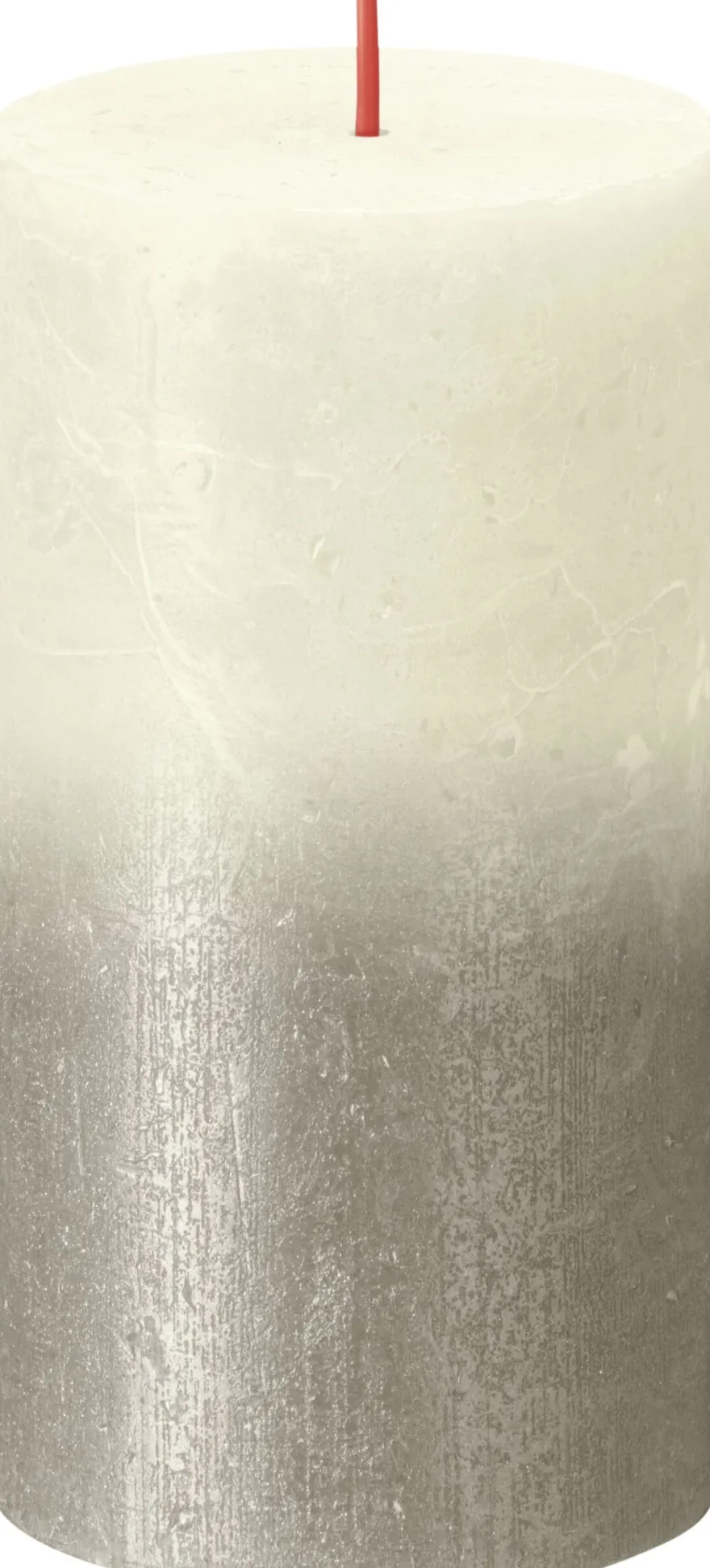 Bolsius Fading Metallic Rustiekkaars 130/68 Soft Pearl + Champagne (1 stuk)