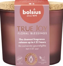 Bolsius Geurglas Met Kurk 66/83 True Joy Floral Blessings (1 stuk)