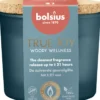 Bolsius Geurglas met kurk 66/83 True Joy Woody Wellness (1 stuk)