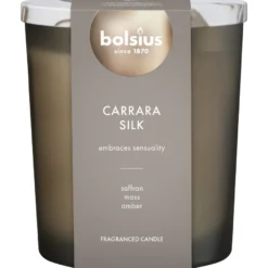 Bolsius Geurglas 110/96 Mm Carrara Silk (1 Stuk)