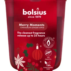 Bolsius Geurglas 80/73 True Glow Merry Moments (1 stuk)