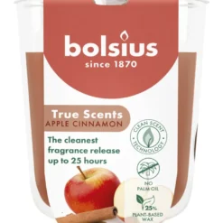 Bolsius Geurglas 80/73 True Scents Apple Cinnamon (1 stuk)
