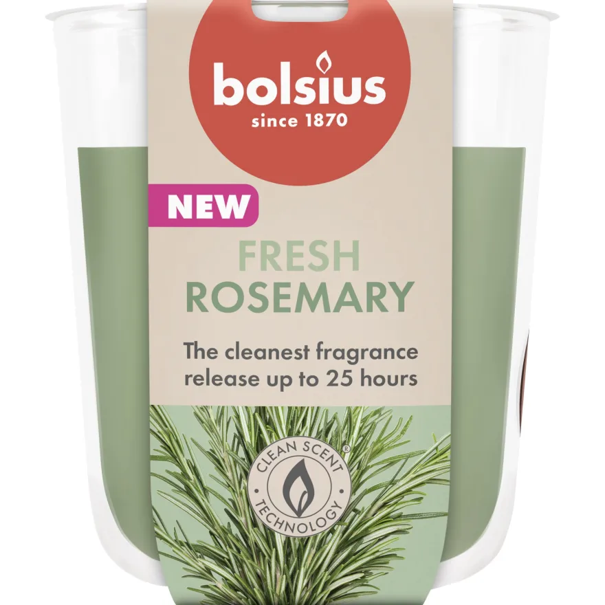Bolsius Geurglas 80/73 True Scents Rosemary (1 stuk)