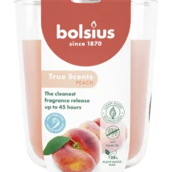 Bolsius Geurglas 97/85 True Scents Peach (1 stuk)