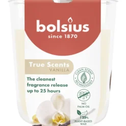 Bolsius Geurglas 80/73 True Scents Vanilla (1 stuk)