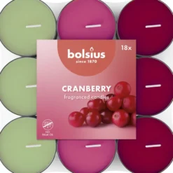 Bolsius Geurtheelicht 3,5U Cranberry Pack (18 stuks)