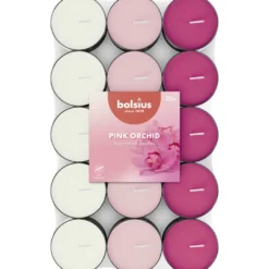 Bolsius Geurtheelicht 3,5U Orchid Scented Pack (30 stuks)