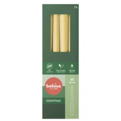 Bolsius Gotische Kaars 245/24 Doos 4 Oat Beige (4 stuks)