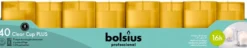 Bolsius Horeca Clear Cups 55/42 Tray 40 Amber (40 stuks)
