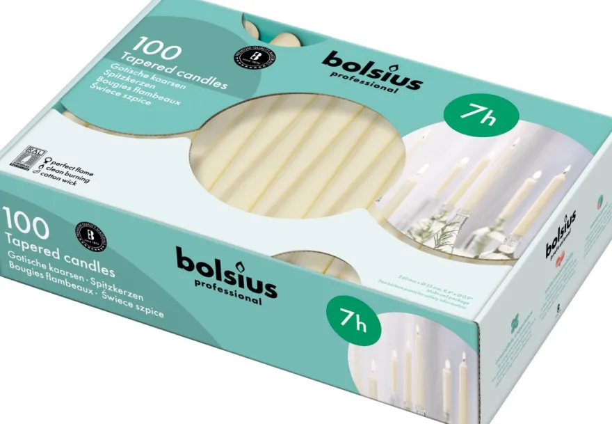 Bolsius Horeca Gotische Kaars 240/23 Doos (100 stuks)