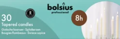 Bolsius Horeca Gotische Kaars 250/24 Doos 30 Wit (30 stuks)