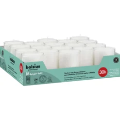 Bolsius Horeca Relight Navullingen 64/52 Wit (18 stuks)