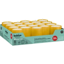 Bolsius Horeca Relight Navullingen 64/52 Amber (18 stuks)