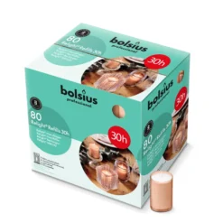 Bolsius Horeca Relight® Plus Navullingen 64/52 Zacht Roze (80 stuks)