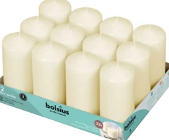 Bolsius Horeca Stompkaarsen 12/6 Ivoor (12 stuks)