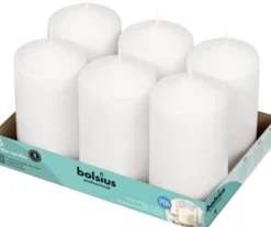Bolsius Horeca Stompkaarsen 15/8 Wit (6 stuks)