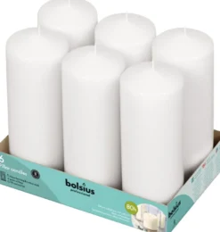 Bolsius Horeca Stompkaarsen 20/7 Wit (6 stuks)