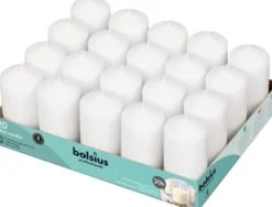 Bolsius Horeca Stompkaarsen 10/5 Wit (20 stuks)
