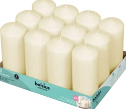 Bolsius Horeca Stompkaarsen 17/7 Ivoor (12 stuks)
