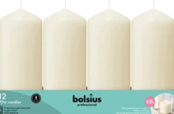 Bolsius Horeca Stompkaarsen 17/7 Ivoor (12 stuks)