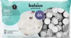 Bolsius Horeca Theelichten Wit (100 stuks)