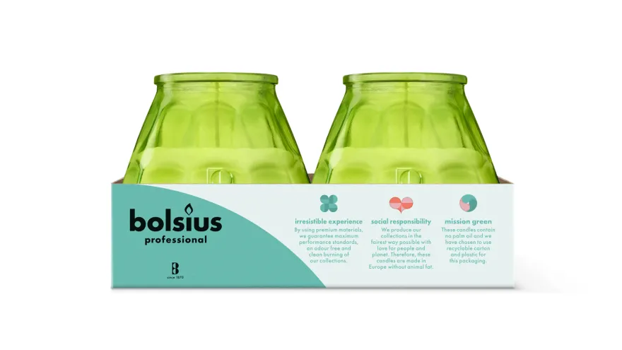 Bolsius Horeca Twilight 104/99 Lemon (6 stuks)