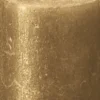 Bolsius Metallic Rustiekkaars 80/68 Goud (1 stuk)