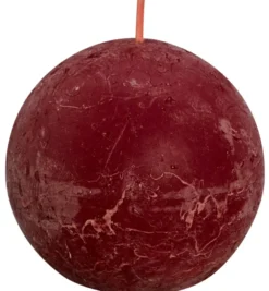 Bolsius Rustiek Bolkaars Shine 76 Velvet Red (1 stuk)