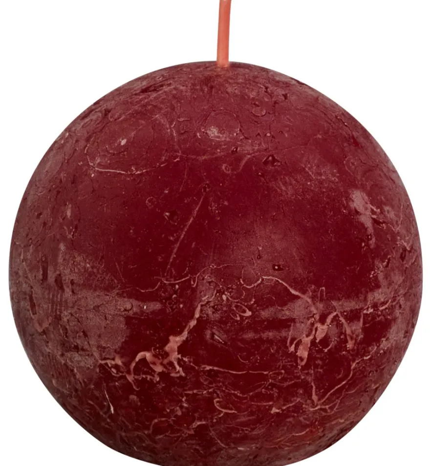 Bolsius Rustiek Bolkaars Shine 76 Velvet Red (1 stuk)