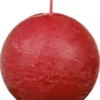 Bolsius Rustieke Bolkaars Ø76 Delicate Red (1 stuk)