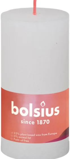 Bolsius Rustiekkaars 100/50 Cloudy White (1 stuk)